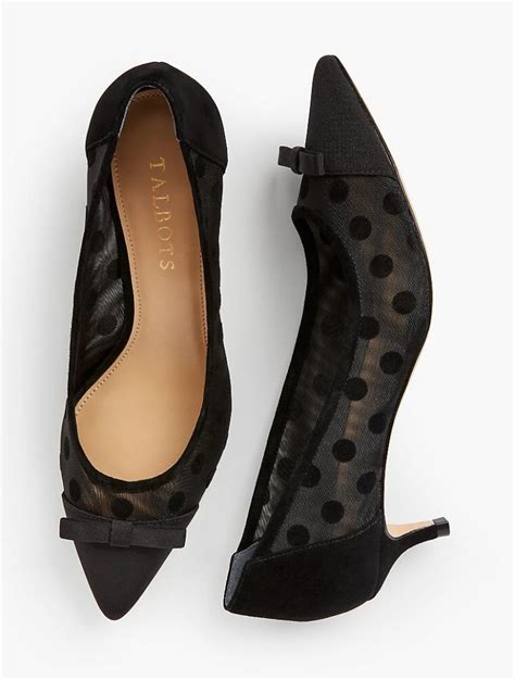 dior logo buckle polka dott mesh heel|Women's Designer Heels & Pumps .